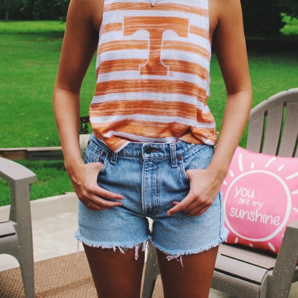 High Waisted Cut off Levi's